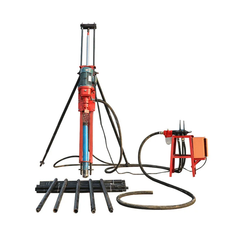 High Efficiency Pneumatic Shelf Drilling Rig for Quarry Engineering Tunnel Rock Drilling Outrigger DTH Drilling Rig