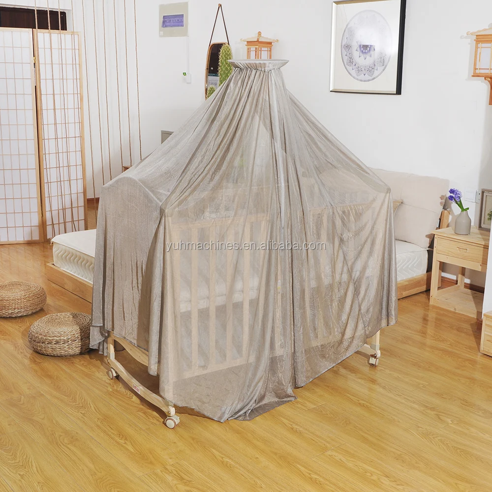 BLOCK EMF 100% Silver Fibre  emi rf baby canopy shielding 30-50db anti radiation mosquito net