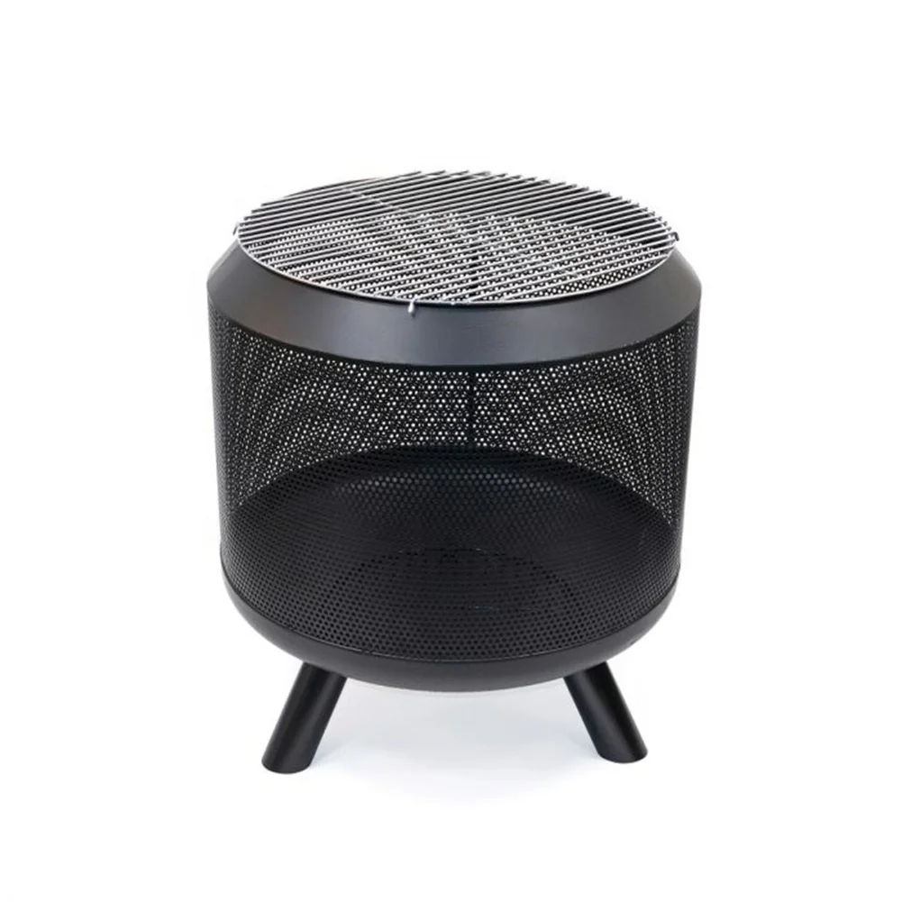 
SEJR 21 Inch Portable Steel Wood Charcoal Burning Fire Pit Bowl Drum w/ BBQ Grill Outdoor Patio Backyard Garden 