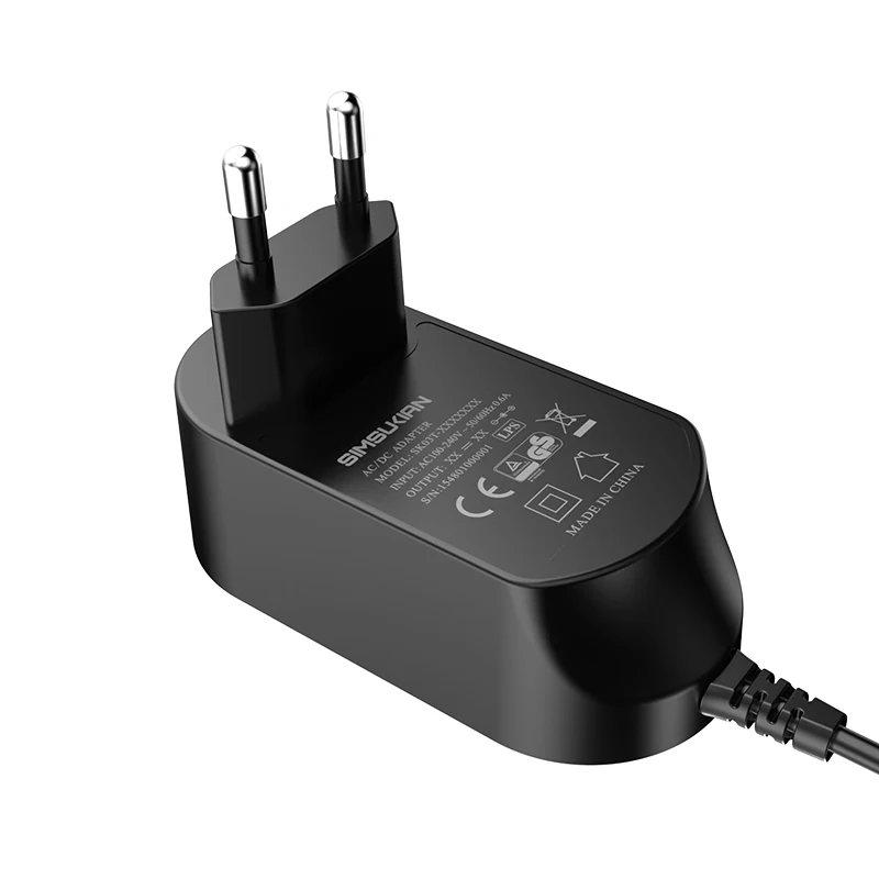 Адаптер питания 9 В/12 В/24 В/36 В 1A 2A AC DC белый цвет с сертификацией CE и