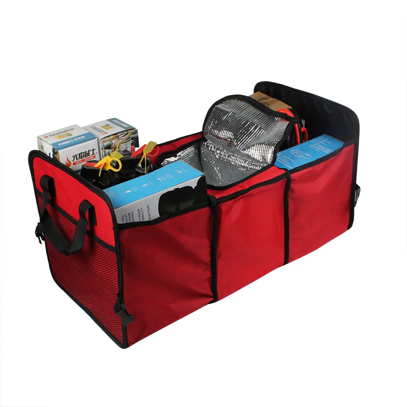 High Quality Material Made Car Boot Organiser Foldable Trunk Cooler Organizer Storage Boxes
