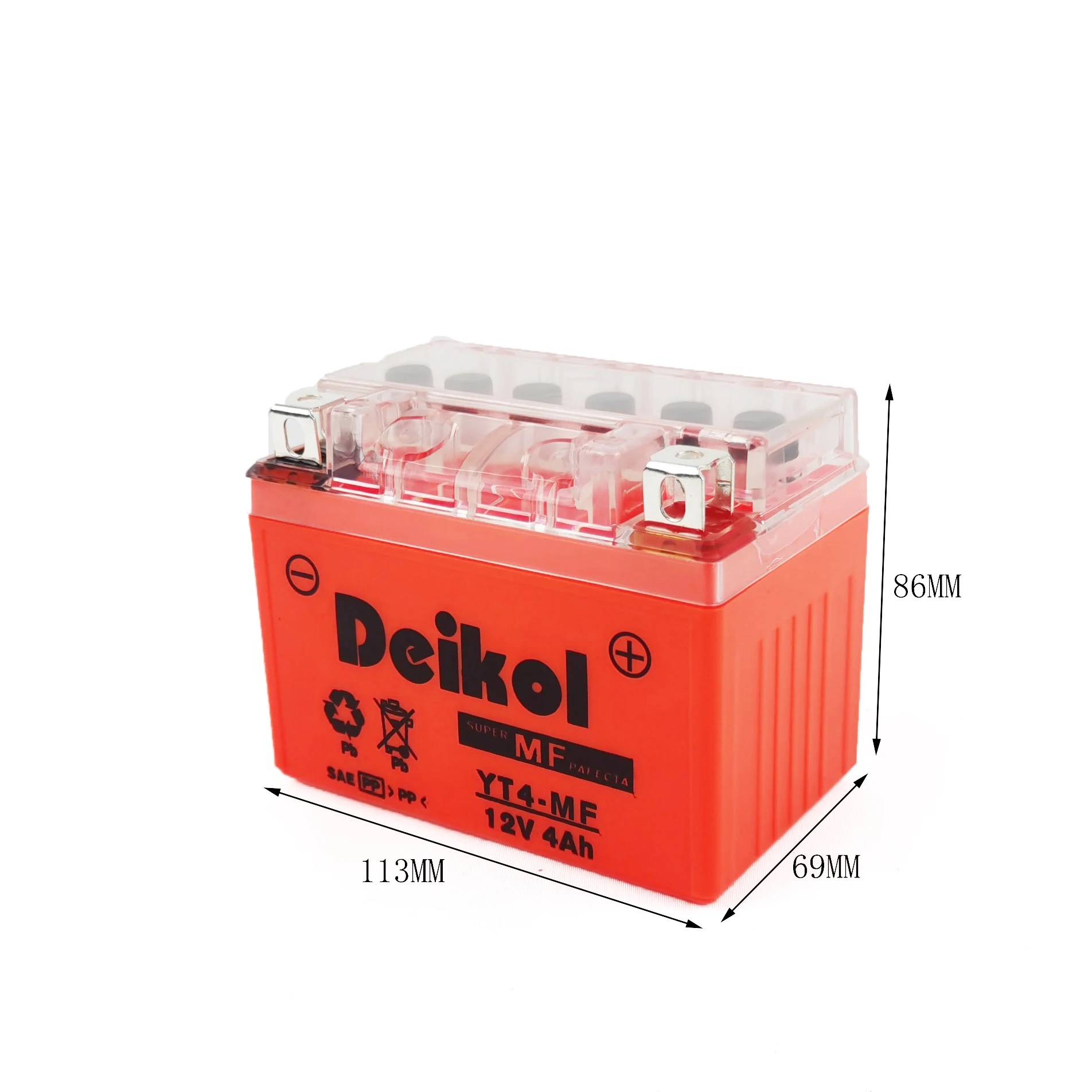  Sealed mf 12V 4Ah Lead Acid Motorcycle gel