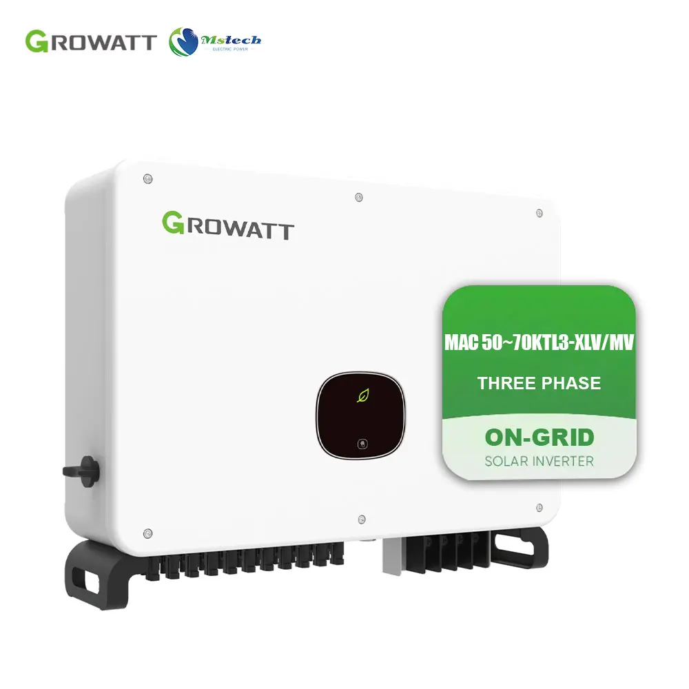 Лучшая цена системы солнечной энергии Growatt Mac 50 ~ 70Ktl3-Xlv/Mv 75 кВт 90 105 трехфазный сетевой инвертор для