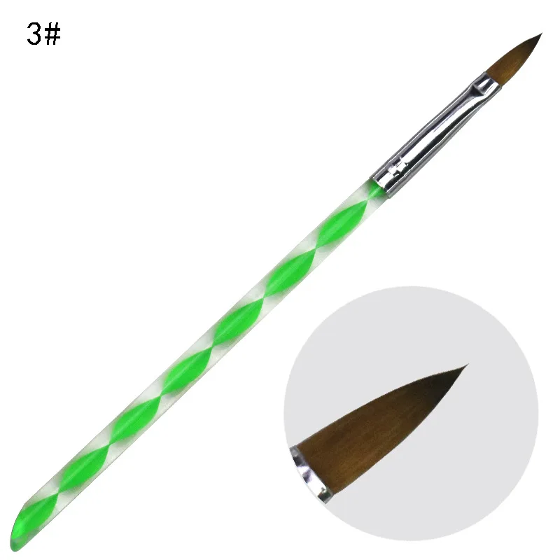 Jieniya high quality 5pcs Acrylic Nail Art Carving Pen nail art Brush 3D brush