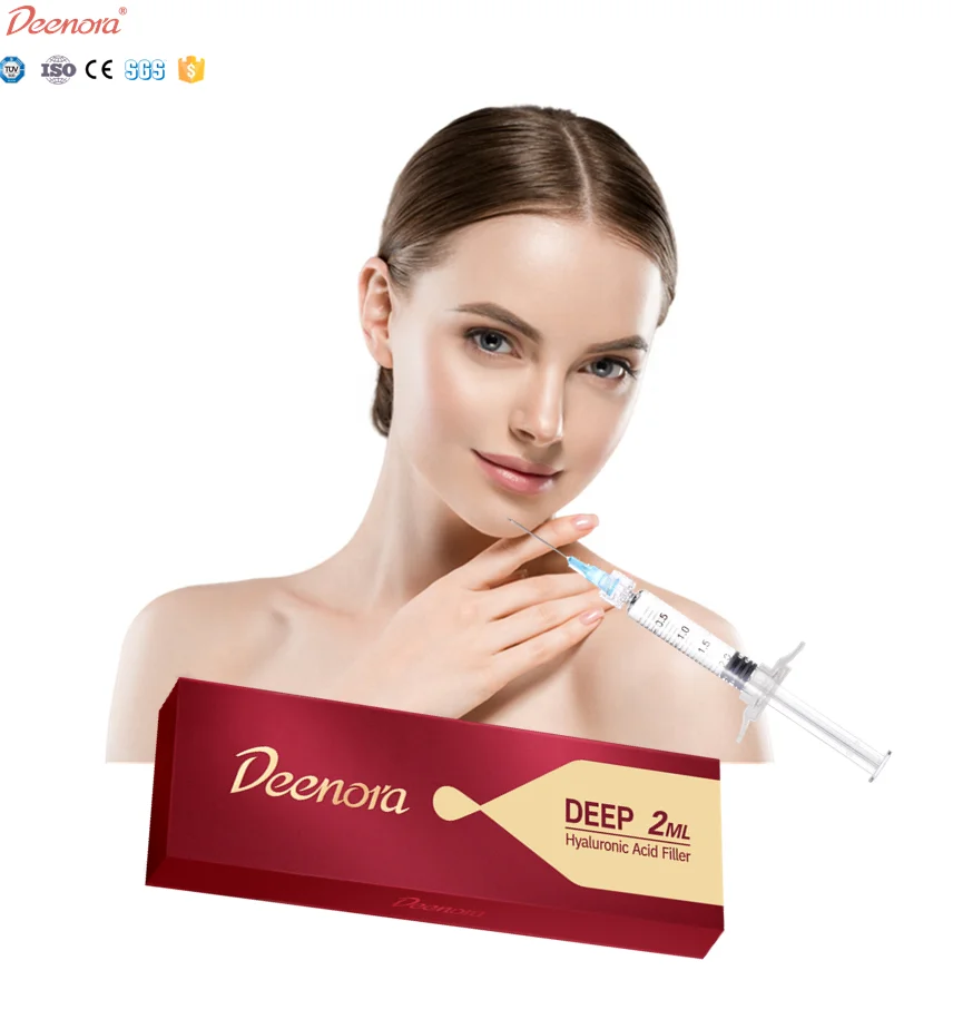 Deenora long-lasting cross-linked facial forehead lines neck wrinkle remove lip nose dermal filler hyaluronic acid