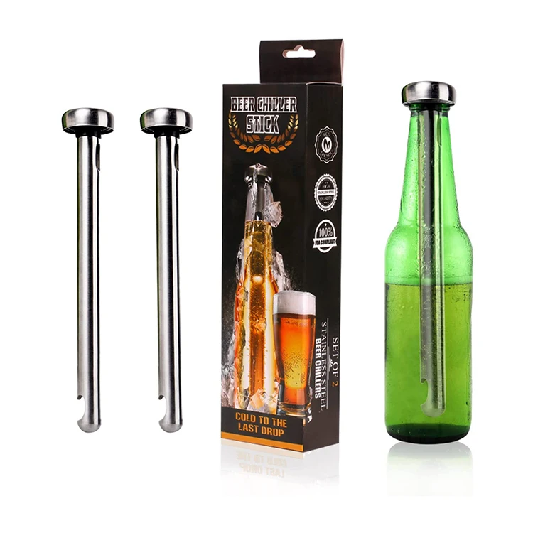 Factory Wholesale Bar Accessories Stainless Steel Draft Ice Beer Cooler Instant Dry Cooling Beer Chiller Stick