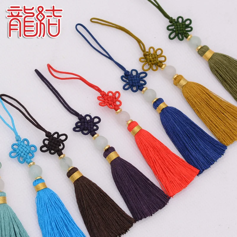 LONGJIE Hand-woven Chinese Knot Hanging Tassel for Festival Decoration