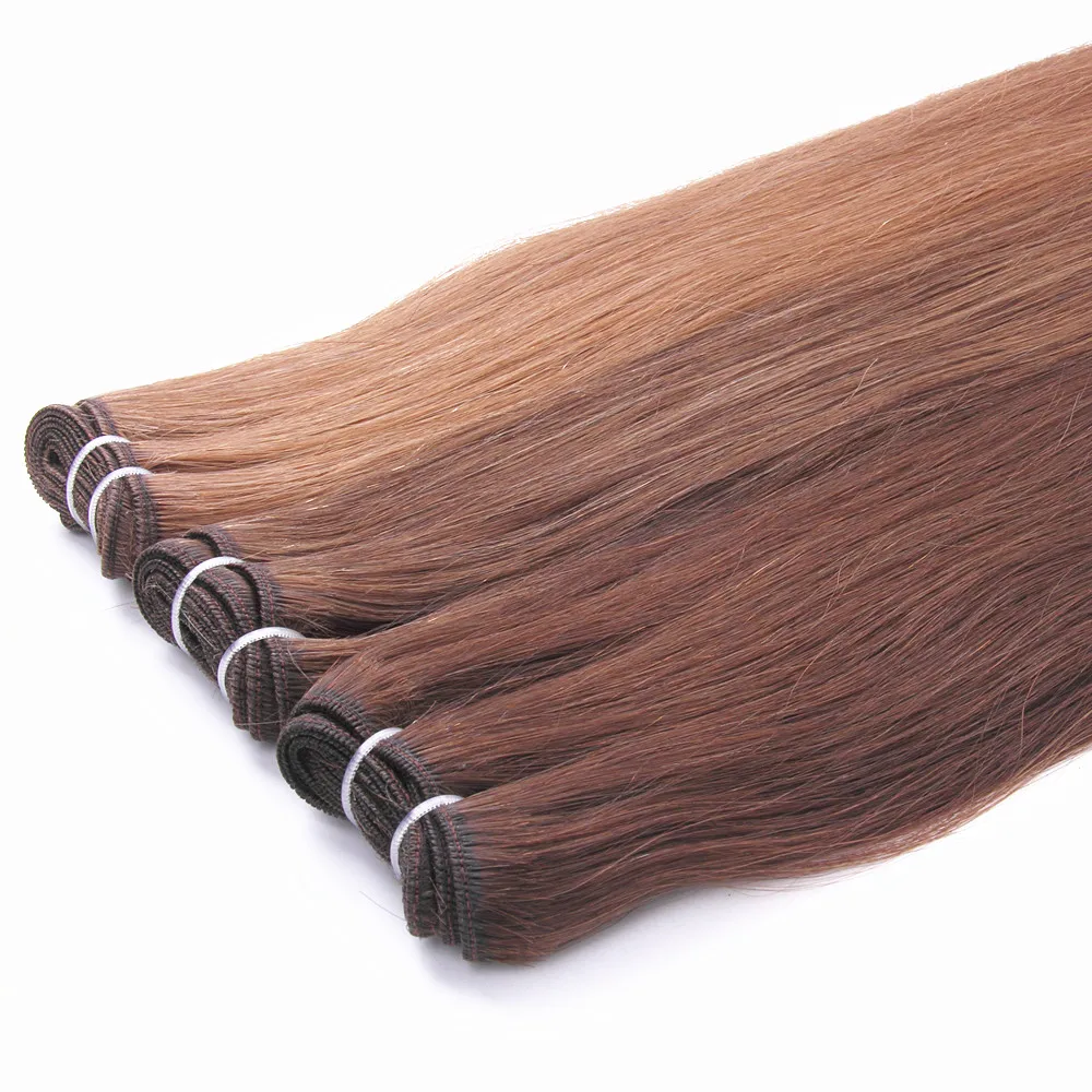 Machine Double Weft Hair Weft and None Chemical Processing high quality remy human hairs