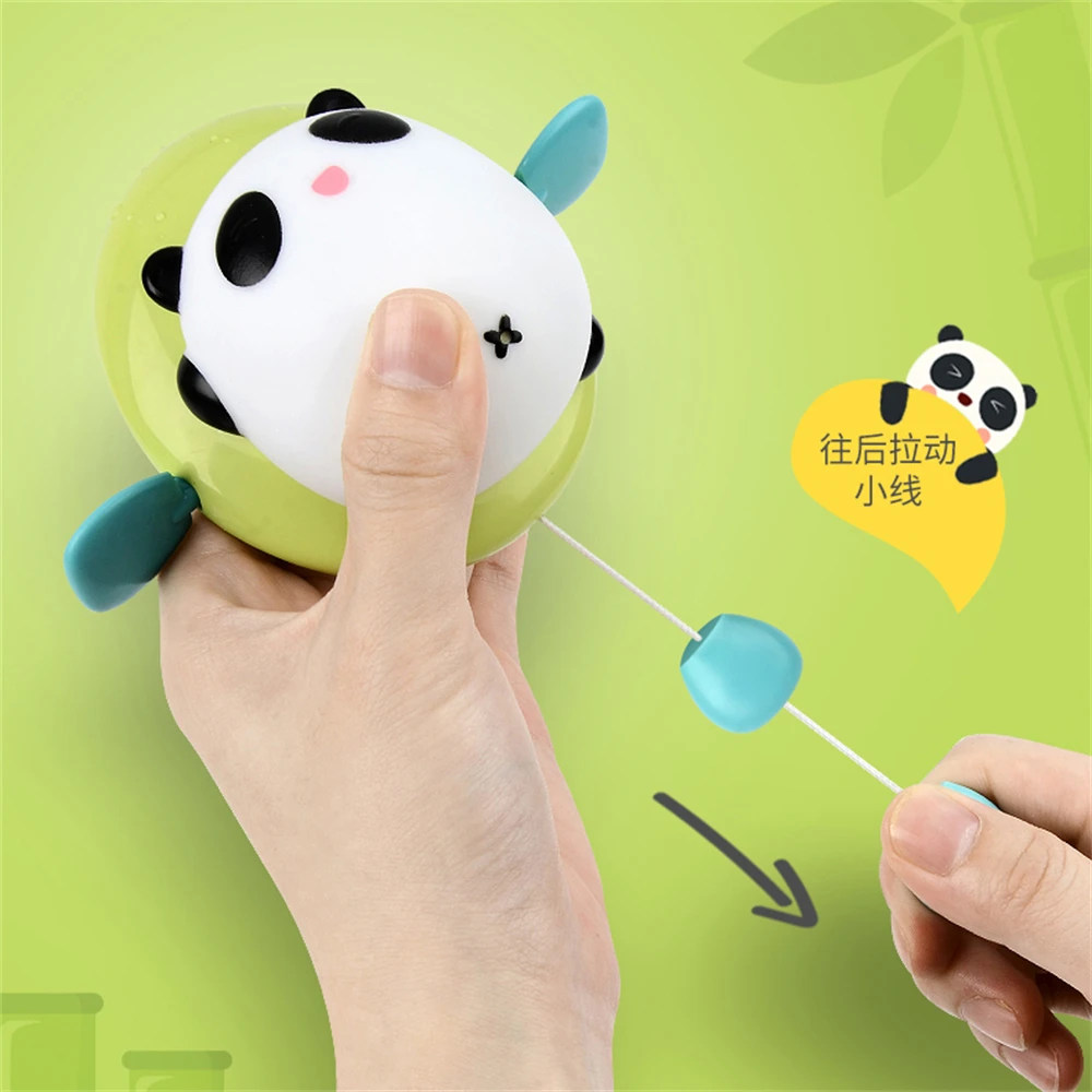 Children Bathroom Shower Play Spray Water Clockwork Pull Wire Animal Wind Up Pig Swimming Floating Bathtub Toy For Toddler