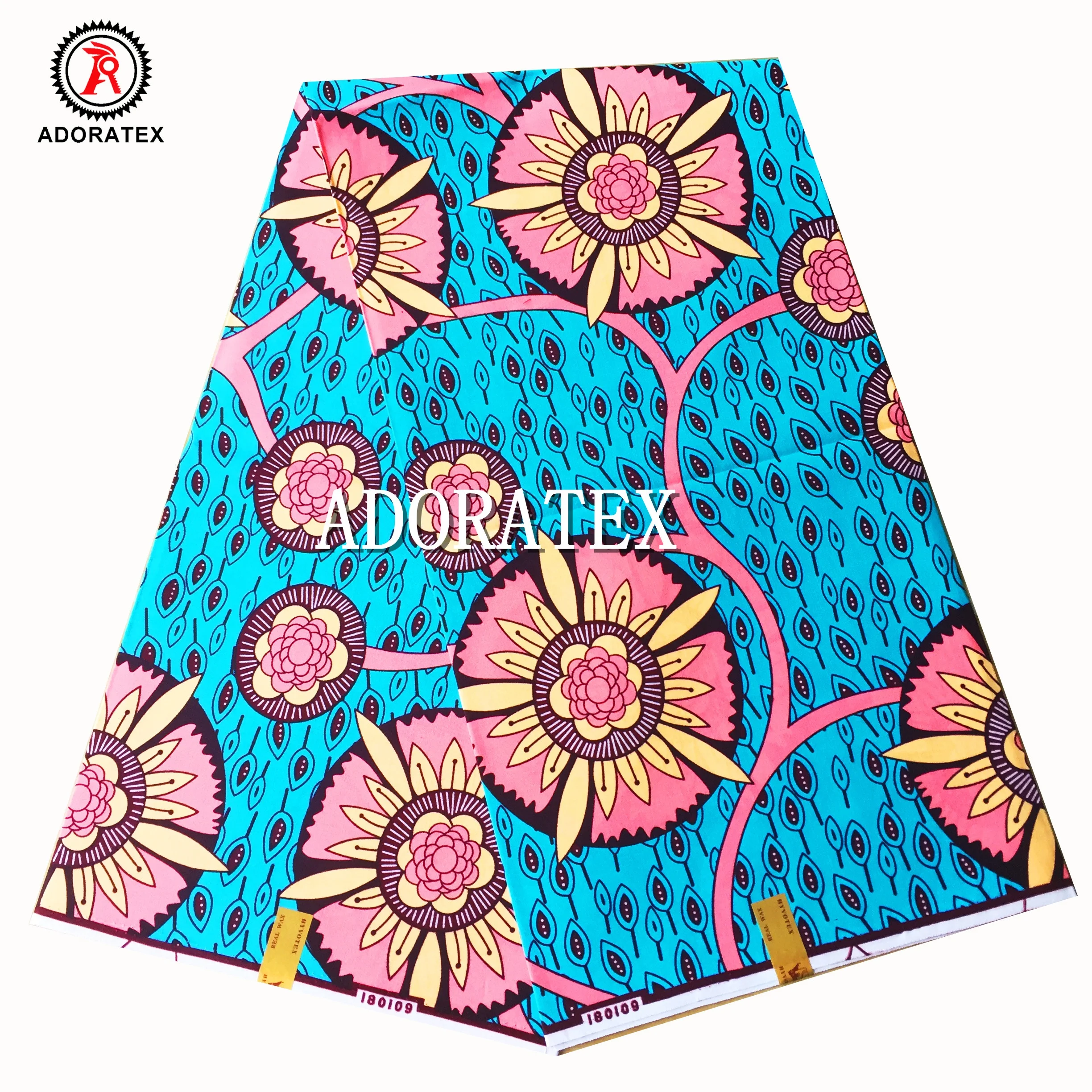 China 100% cotton ankara wax block english print fabric