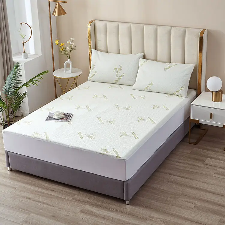 Thickened Anti-allergic Waterproof Bed Sheet Cotton Terry Custom Mattress Protector Covers