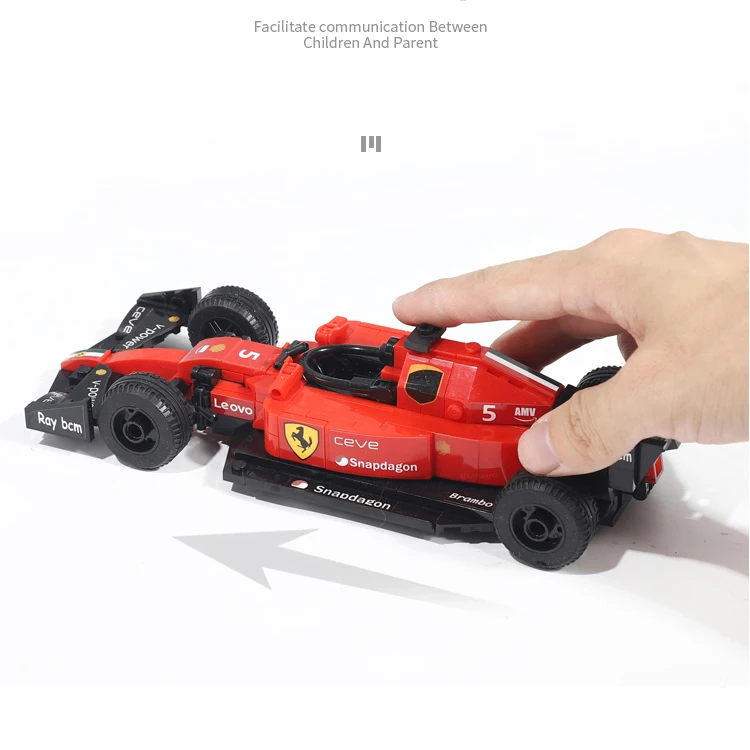 13014 MJI модель MOC пластиковая Сборка DIY F1 игрушечный автомобиль роскошный конструктор Набор кубиков детская развивающая игрушка