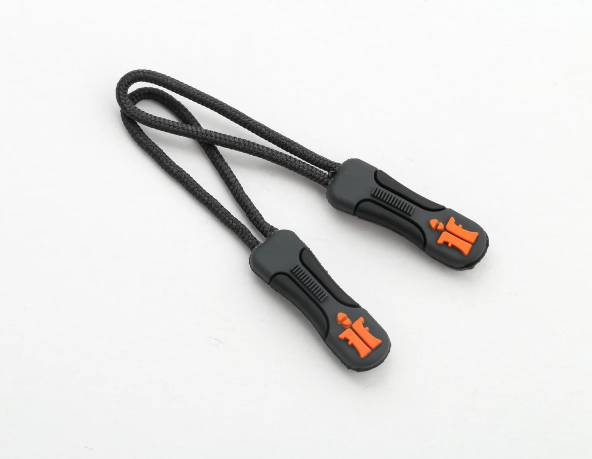 Custom 2022 new fashion rubber zipper  puller cheap and durable zipper slider