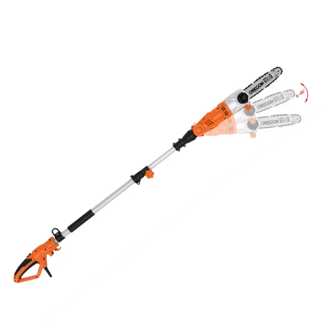 750W Pole Chain Saw With SDS function Auto lubricate soft grip handle  electric long pole chainsaw with aluminum telescopic tube