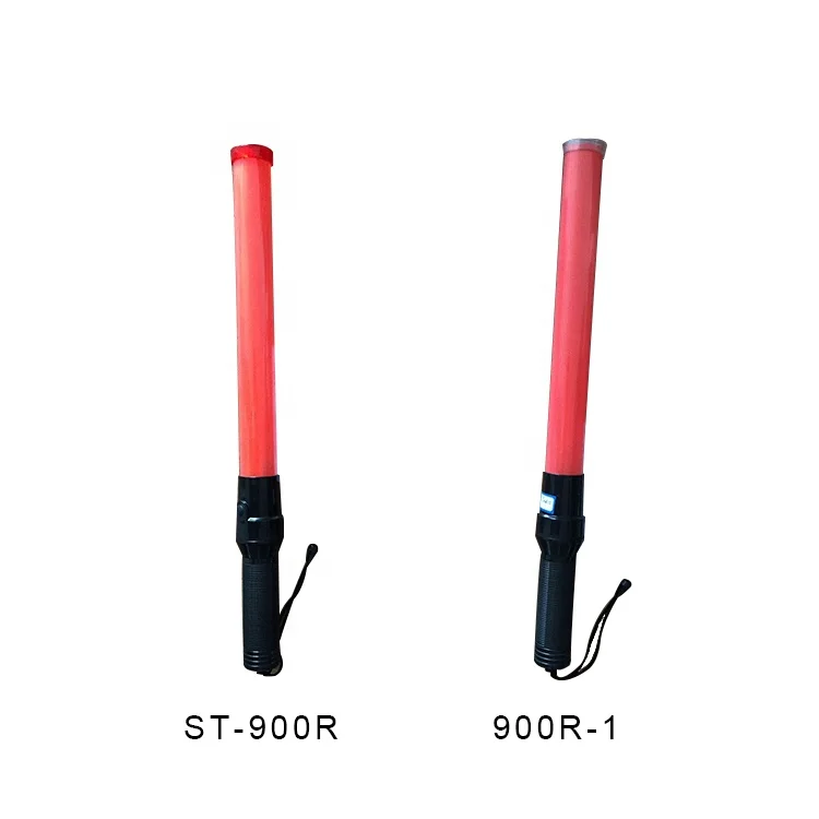 rechargeable battery power white safety led flashing stick traffic baton safety wand