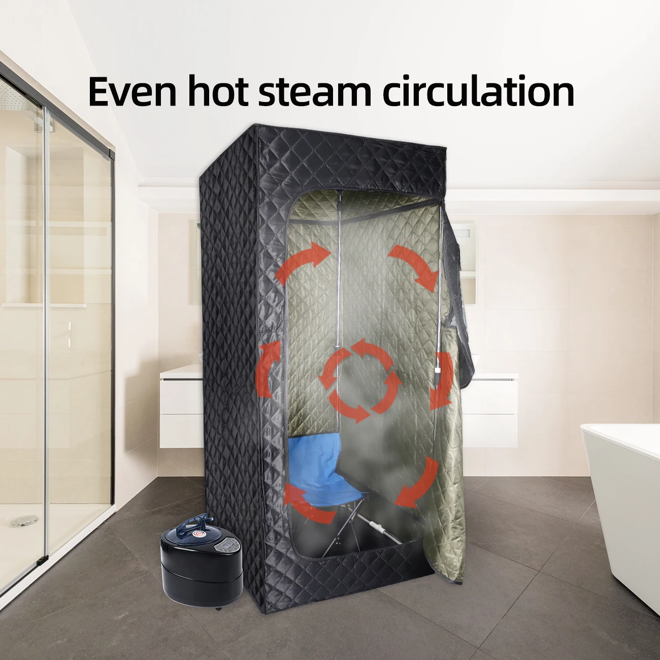 2025 Popular Save space Foldable Sauna Tent outdoor, Easily Install Sauna and Steam Room, Portable Outdoor Sauna for Sales