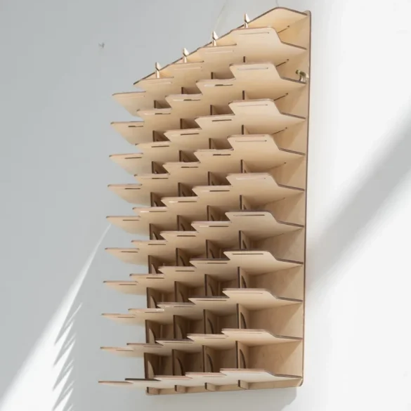 Rustic Wall Floating Wooden Toy Car Display Shelf Matchbox car storage garage Stand For Toy car organizer