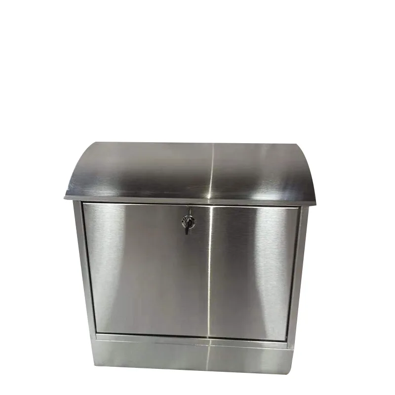 Arc-shaped large-capacity stainless steel mailbox vertical high-quality mailbox waterproof and rust-proof mailbox