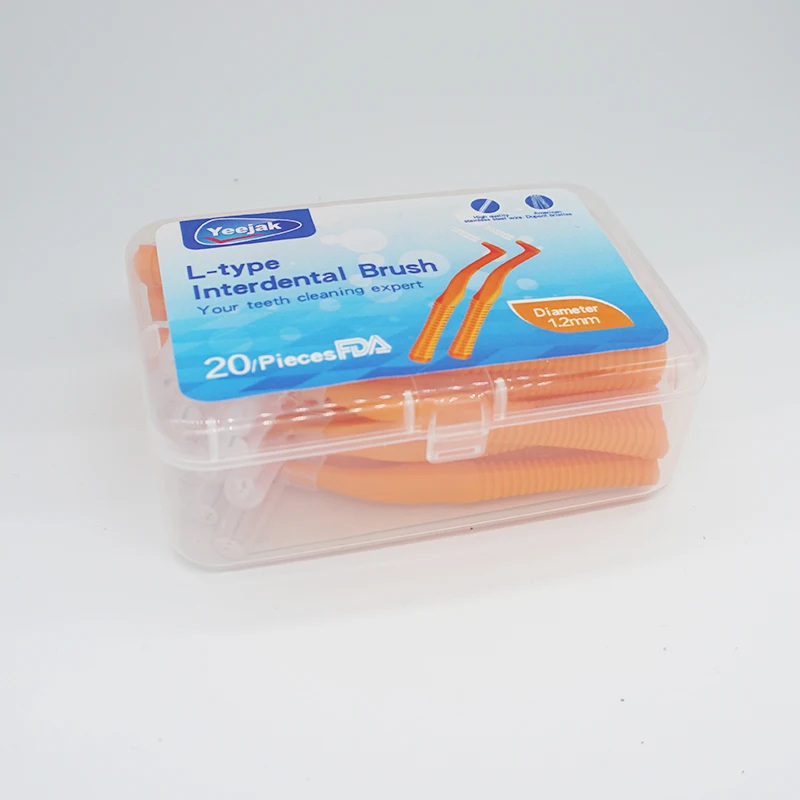 Хорошее качество зубной Тонкий Брекеты зубов выбирает стальной проволоки кистей добавьте немного резиновые Ортодонтическая страховочная полоса щетка с Ортодонтическая зубная нить 80 шт. 1,2 мм