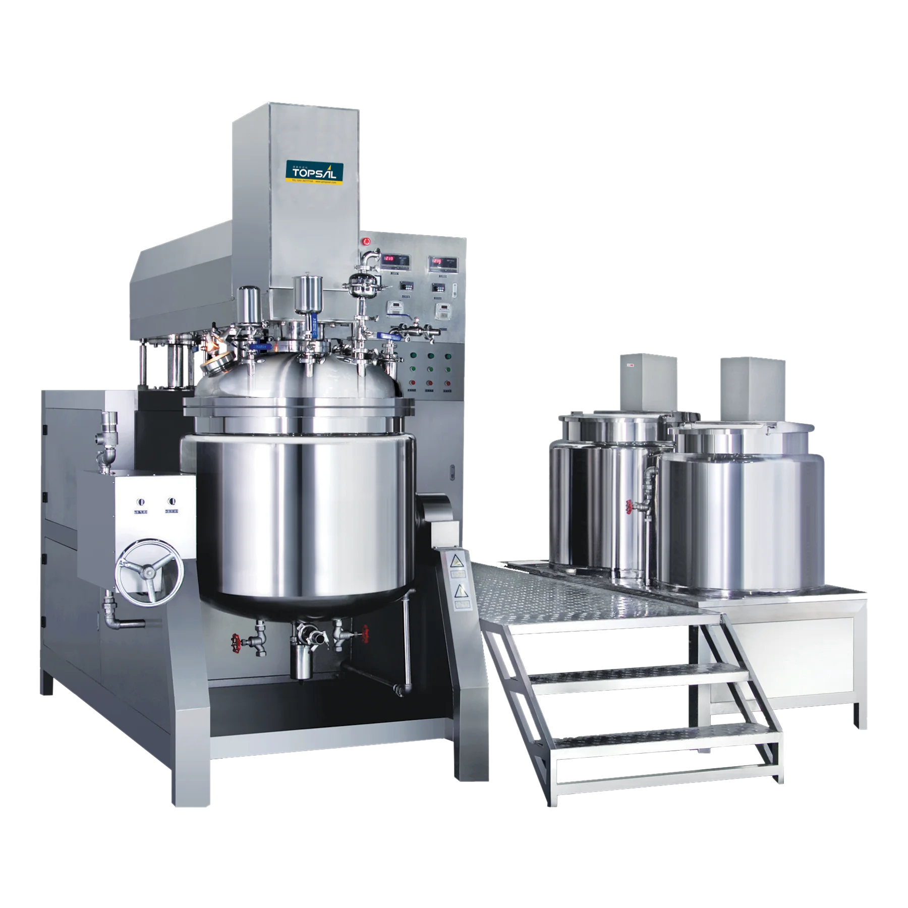 100L Emulsion tank high speed mixer vacuum emulsifying cosmetic manufacturing machinery