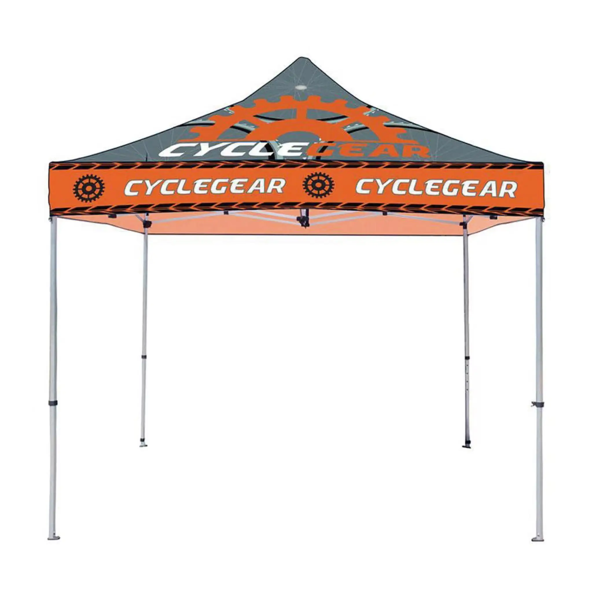 Portable 3x3 Aluminum Steel Folding Tent Waterproof Oxford Fabric Pop-up Canopy Party Camping 6m Frame Customizable Logo