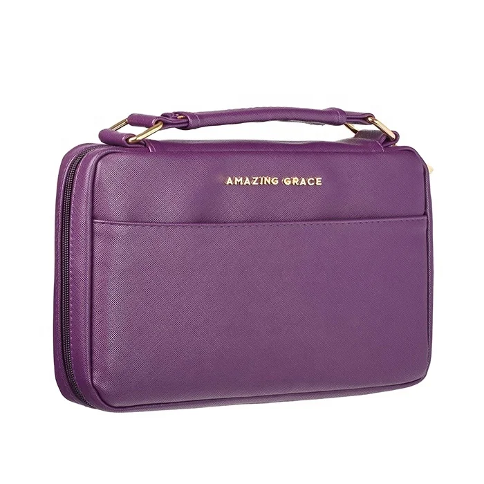 2023 Wholesale  Engraving Soft PU Leather Bible Cover Case Bible Verse Cover