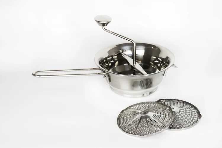 Rotary Food Mill Stainless Steel Food Mill With 3 Discs
