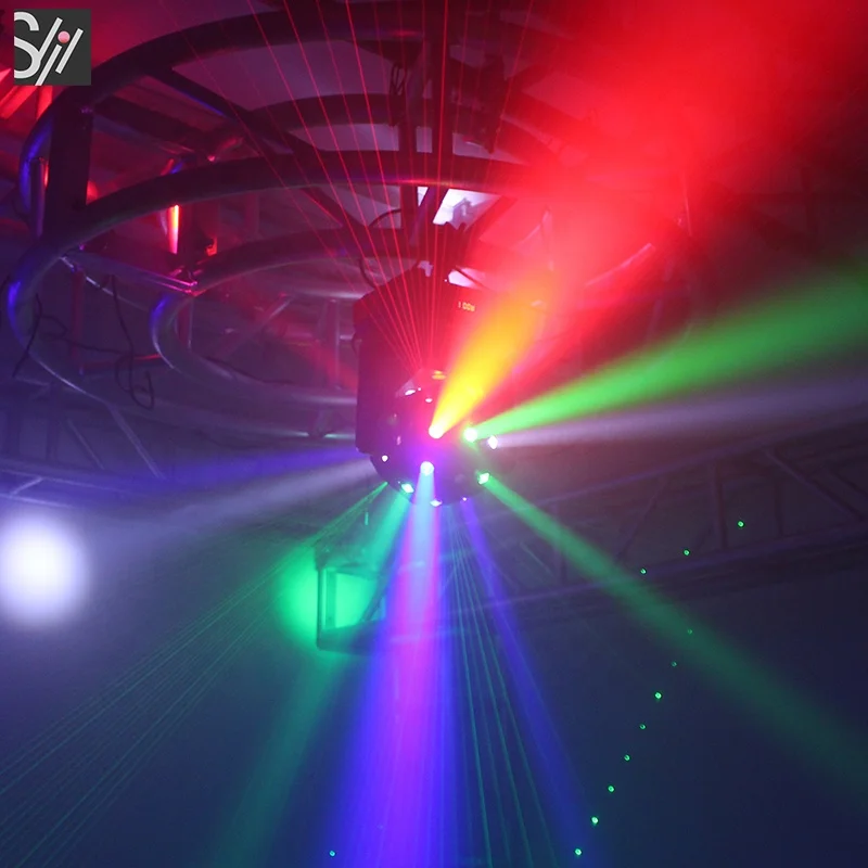 Led dj equipment hot sale 16pcs 3in1 beam strobe laser moving head disco light