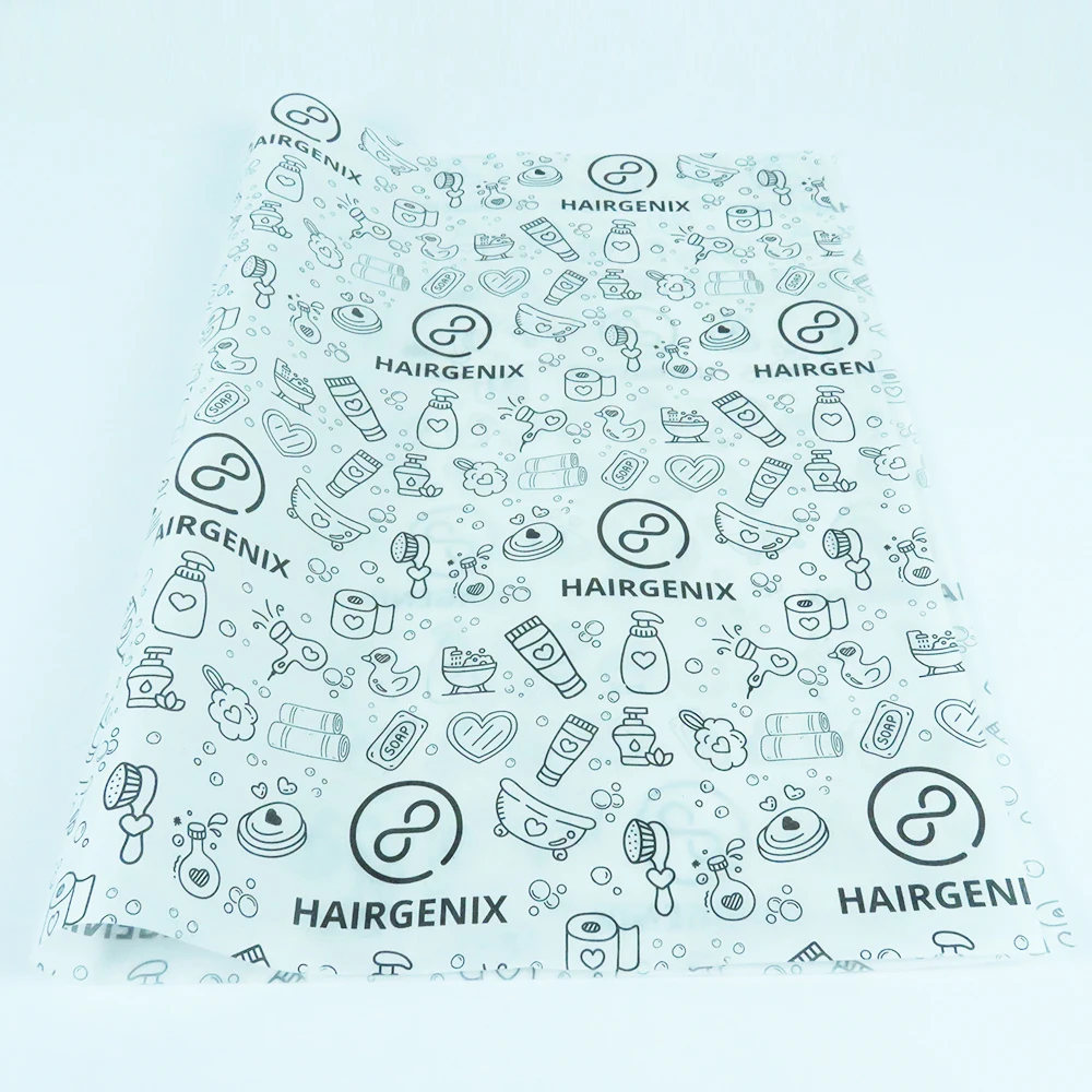Luxury gift wrapper paper sheet with logo for packaging tissue paper wholesale wigs wrapping tissue paper customization