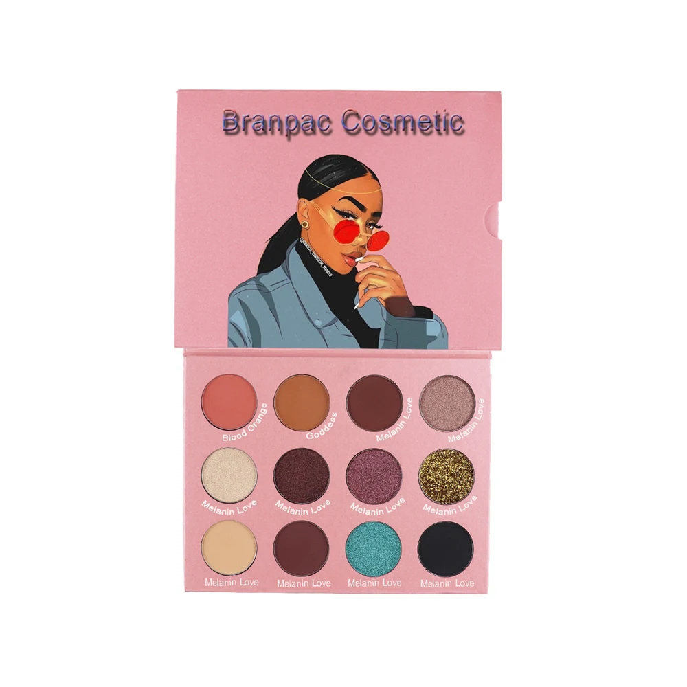 Wholesale DIY eyeshadow pigment private label eyeshadow palette custom