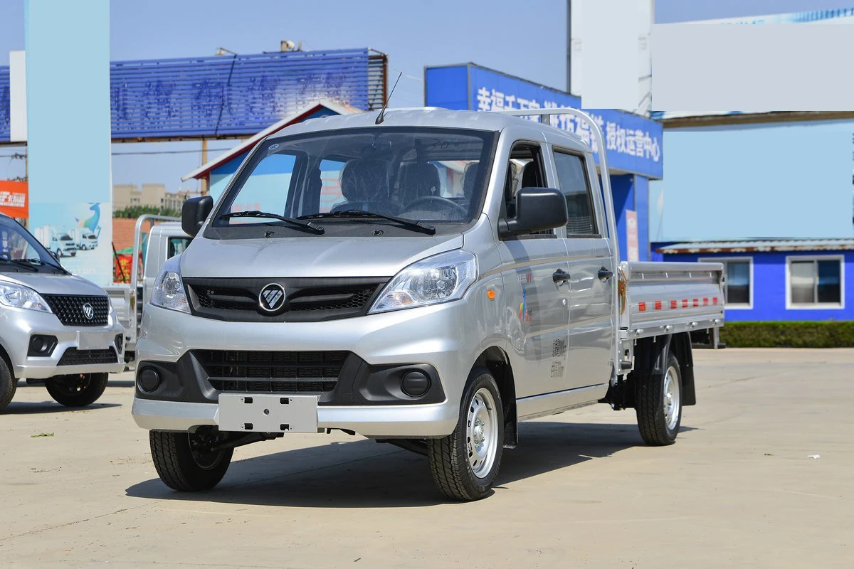 Lorry transport 4x2 2 ton 4 wheels 175/70r14lt tyres gasoline 91hp engine 5340x1680x1920mm dimension mini cargo truck for sale