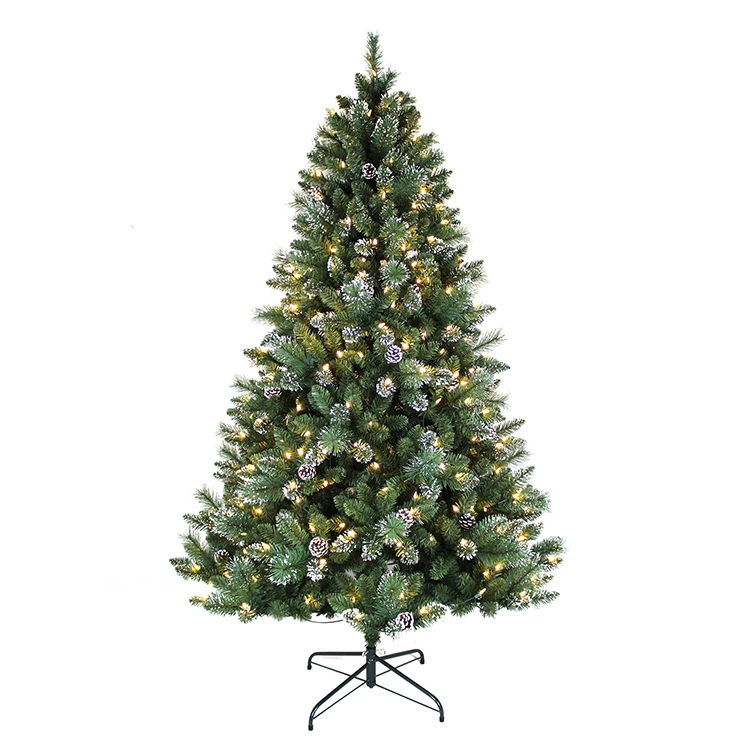 Newest Mini With Pinecones Needle Pine 6Ft Green Christmas Tree For Hotel