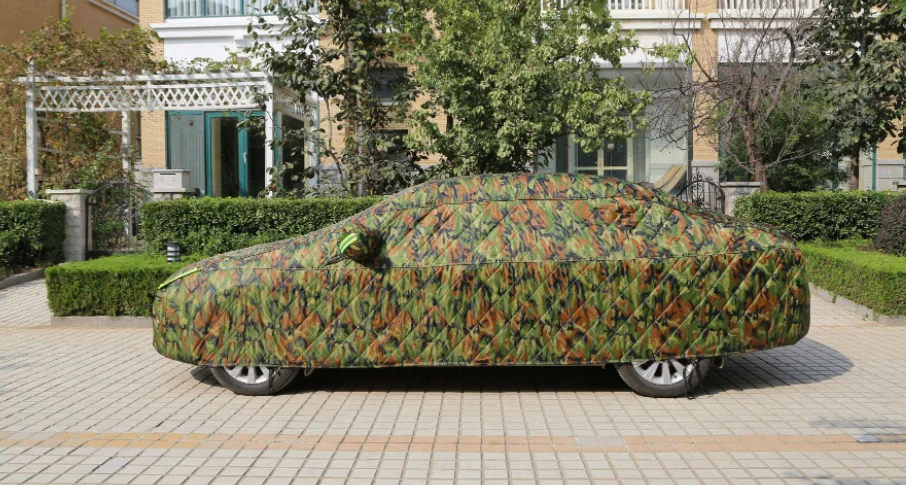 Oxford Cotton Non Woven All Weather Thickened Multilayer Waterproof Snowproof Hail proof Car Cover