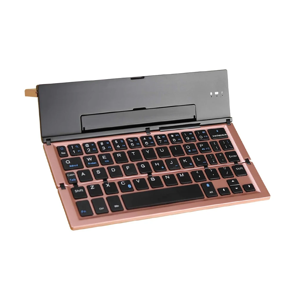 
 Розовое золото trifold Гибкая bt 3,0 Беспроводная клавиатура для samsung r730 r720  