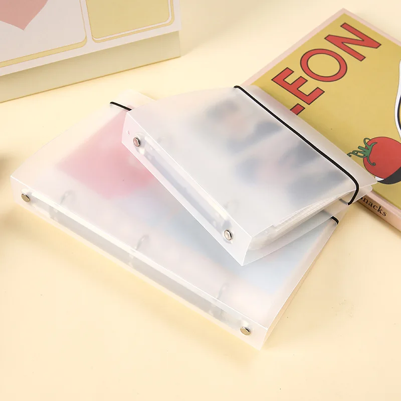 Well-Selling 3 Ring Binder with 25 Clear Plastic Inner Pages 10 X 10cm Pockets Inch Closure for Kpop Albums Mini Photocards