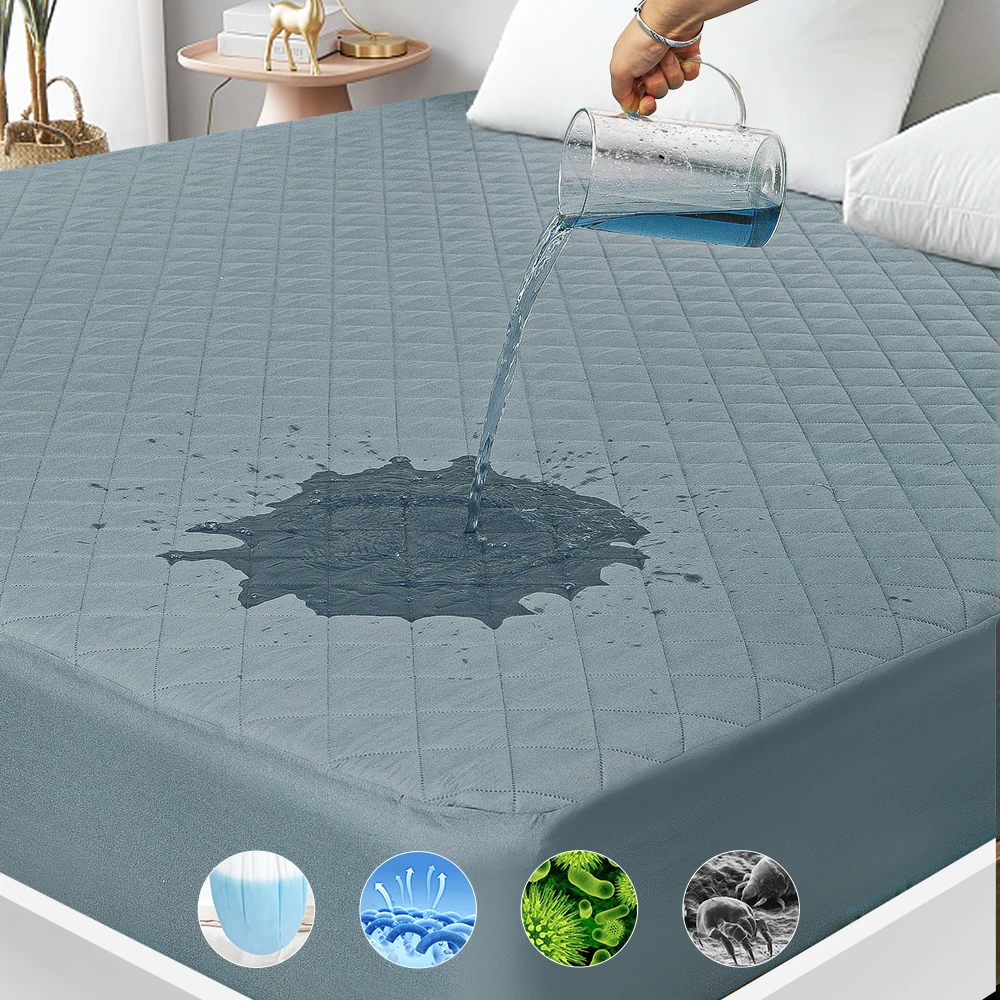 Hot Sales Wholesale Mattress Cover Waterproof Bed Protector Soft Breathable Mattress Protector Pad
