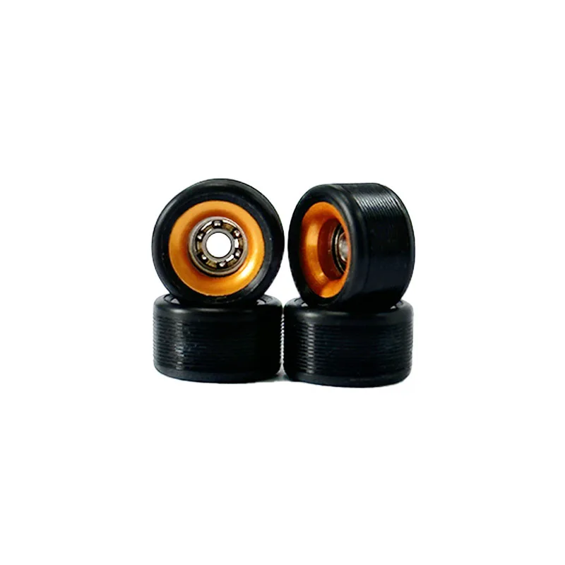 High speed bearing fingerboard wheels duro double color fingerboards wheels with bearings two color CNC wheels inner rings