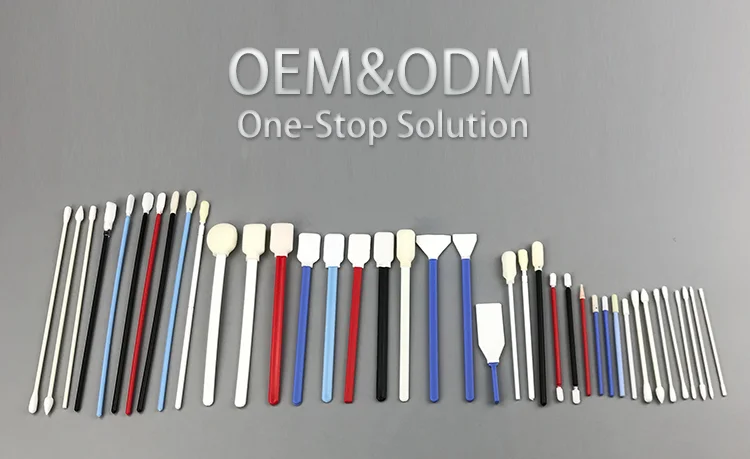 Eco Friendly Lens Industrial Cleaning Lint Free Disposable Huby 340 Paper Stick Cleanroom Cotton Swabs