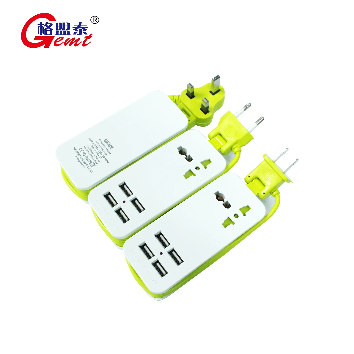  Легкий переносной сетевой фильтр и источник питания с 4 портами USB для быстрой