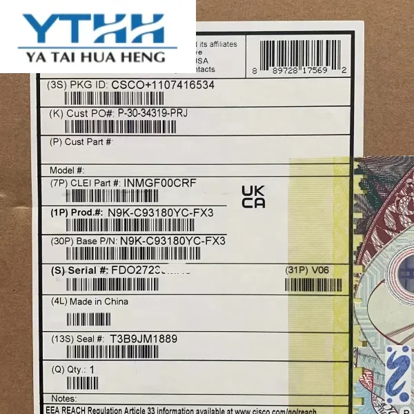 Новый в наличии N9K-C9336C-FX2 Nexus 9336C-FX2 с сетевым коммутатором 36p 40G/100G QSFP28