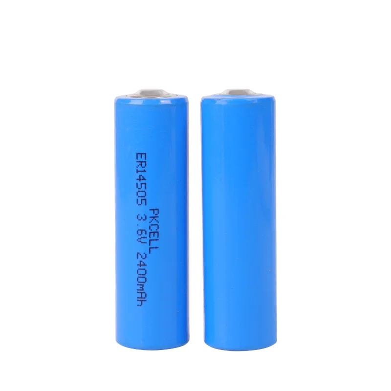 Li/SOCl2 Lithium Battery ER 14505 AA Size 3.6V 2700mAh Li-SOCl2 ER14505 Non-rechargeable Battery add Cable and JST Plug