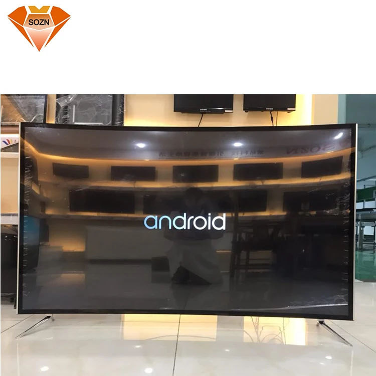 Hot 4K UHD TV Curved 65inch in LED TV Professional Monitor Wifi with Android from China