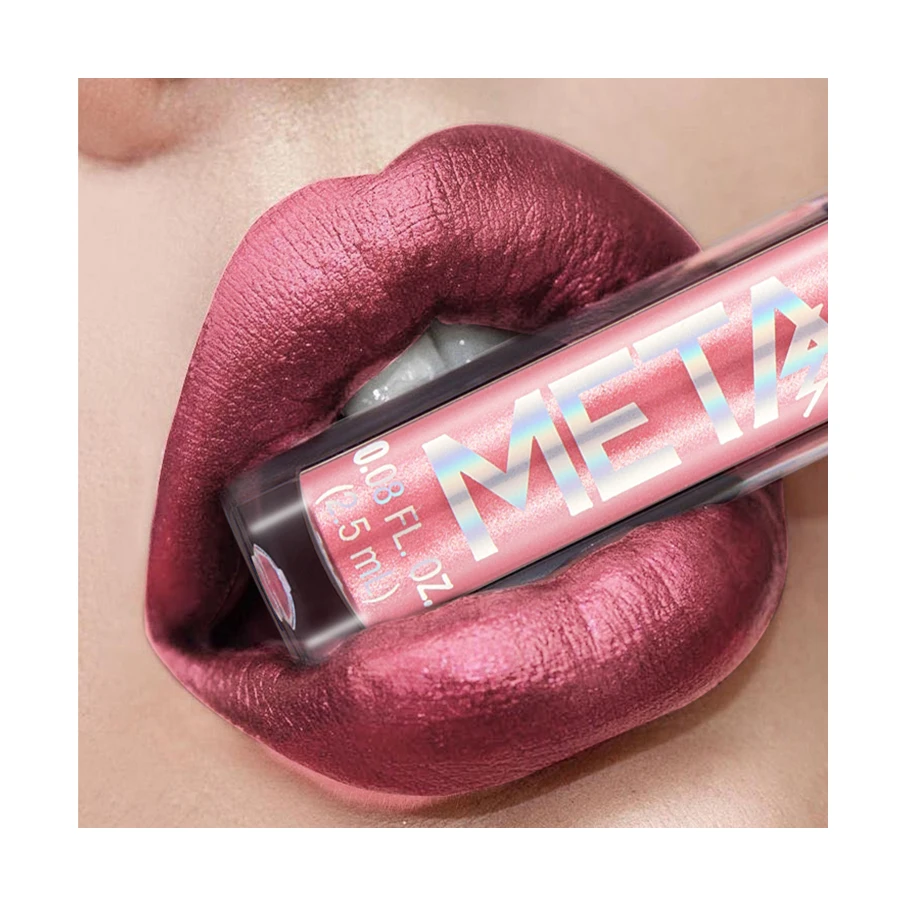 Wholesale OEM 2022 New Waterproof Custom Logo Vegan Glitter Lipstick Glossy Nude Liquid Private Label Matte lipstick