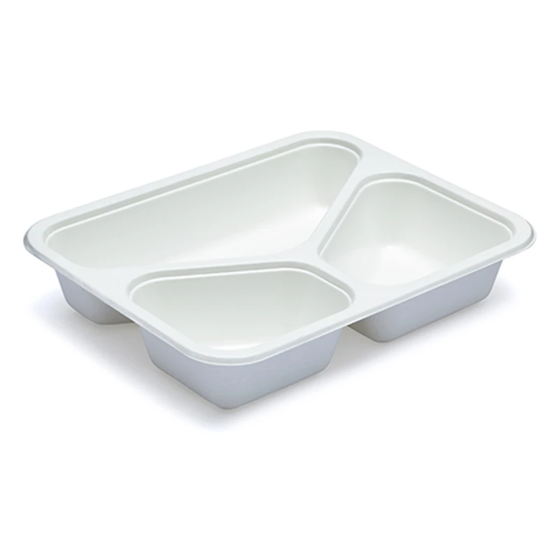 Горячая Распродажа Ovenable контейнер CPET белый/черный пластиковый для микроволновой печи безопасный пищевой