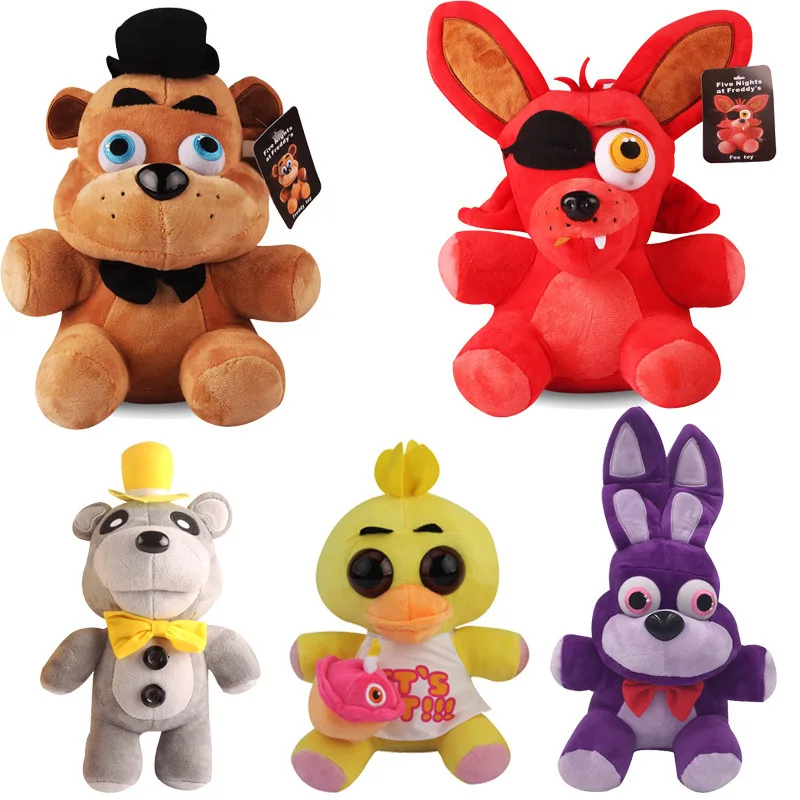 Плюшевая плюшевая игрушка Foxi Fnaf Five Nights at Freddy S Nightmare fredddy Bonnie OPP сумка унисекс