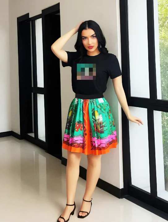 2024 SUMMER NEW ARRIVAL FASHION T SHIRT +SKIRT SETS LUXURY DESIGNERS WOMEN DRESS SET