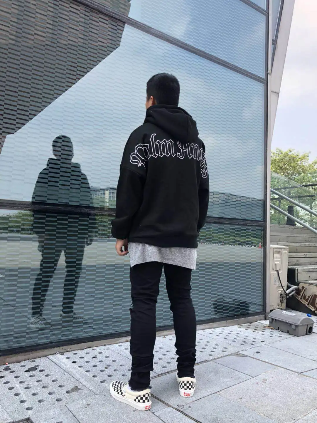 Оптовая продажа, новый дизайн, мужские флисовые толстовки большого размера с принтом на заказ, черные хлопковые пуловеры с капюшоном