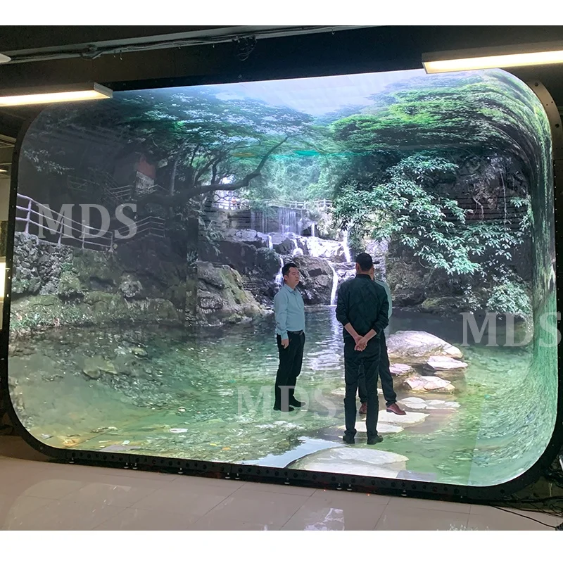 P2.5 indoor Naked-eye 3D effect immersive virtual simulation scene HD flexible screen