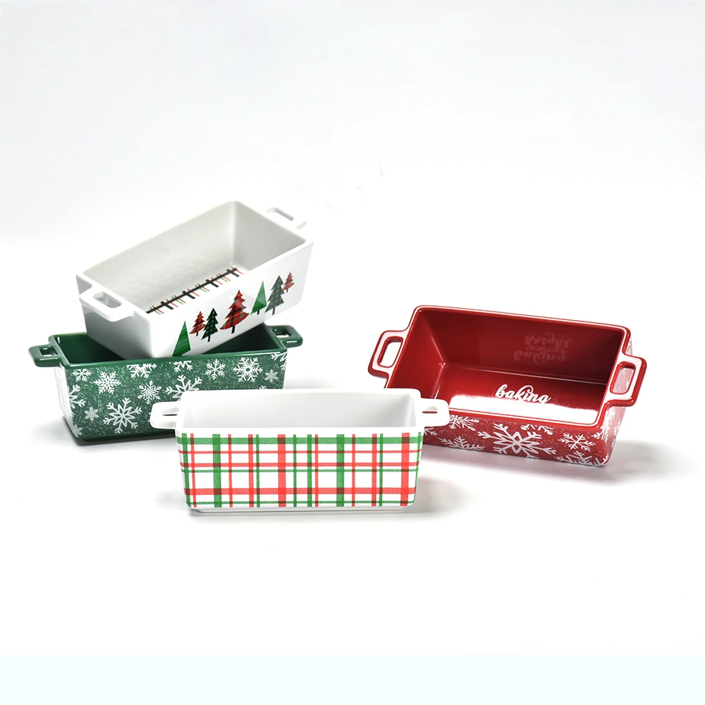 Лучшие продажи Красивая посуда керамическая духовка безопасная форма для выпечки набор