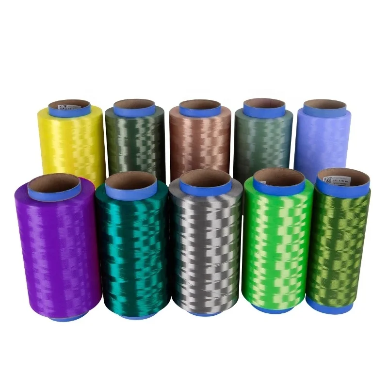 150d тканый материал одежды из СВМПЭ волокна СВМПЭ пряжа полипропиленовая пряжа для лески